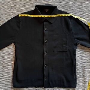 Uniqlo Men’s Collared Cardigan - Black - Small
